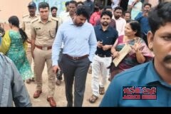 ఆర్నాబ్ తుఫాన్ పై కలెక్టర్, ఎస్పీ క్షేత్రస్థాయి పర్యటన గచ్చకాయల పొరలో ప్రజలకు అవగాహన, పునరావాస కేంద్రం పరిశీలన