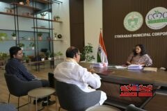 కూకట్‌పల్లి నియోజకవర్గ సమస్యల పరిష్కారానికి సైబరాబాద్ మునిసిపల్ కార్పొరేషన్ కమిషనర్ సృజన తో బండి రమేశ్ సమావేశం