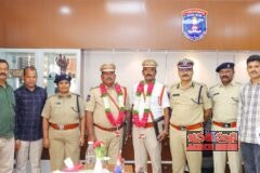 పదవీ విరమణ పొందిన పోలీస్ అధికారులకు ఘనంగా వీడ్కోలు