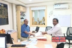 రైల్వేపరంగా నందలూరు అభివృద్ధి పథంలో ఉండాలని గుంటకల్లుడివిజన్ లో ఉన్నతాధి కారులను కలిసిన రాచూరి మురళి