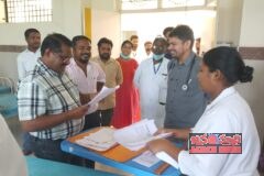 బిచ్కుంద ప్రభుత్వ దవఖానను పరిశీలించిన కామారెడ్డి జిల్లా వైద్య అధికారి వెంకటి