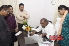గాజువాక–యలమంచిలి రహదారి విస్తరణ పై చర్చించిన ఎమ్మెల్యే విజయ్ కుమార్