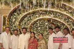 అంగరంగ వైభవంగా రాయపరెడ్డి రాజా కుమారుని వివాహ రిసెప్షన్