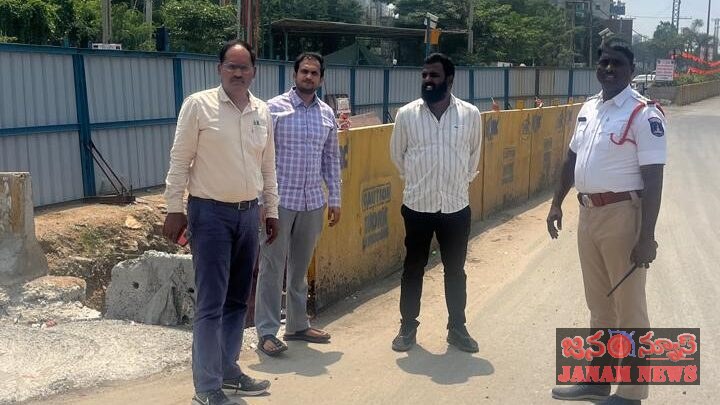 రోడ్డు పనుల నేపథ్యంలో వాహనదారులకు ట్రాఫిక్ పోలీసుల సూచన